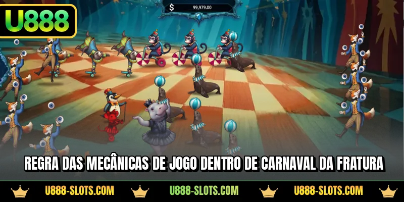 Regra das mecânicas de jogo dentro de Carnaval da Fratura
