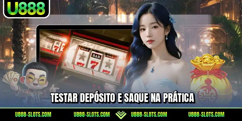 Testar depósito e saque na prática