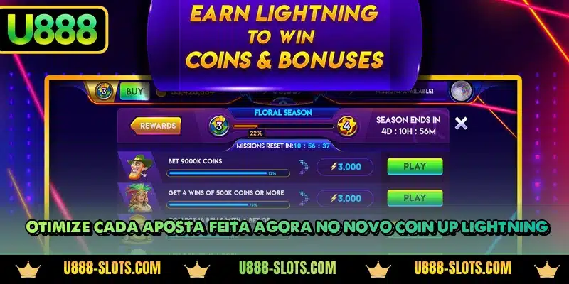 Otimize cada aposta feita agora no novo Coin UP Lightning